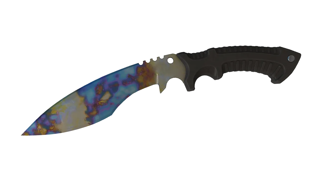 Kukri Knife | Case Hardened seed #596, front