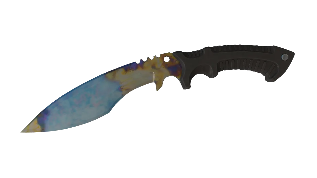 Kukri Knife | Case Hardened seed #598, front