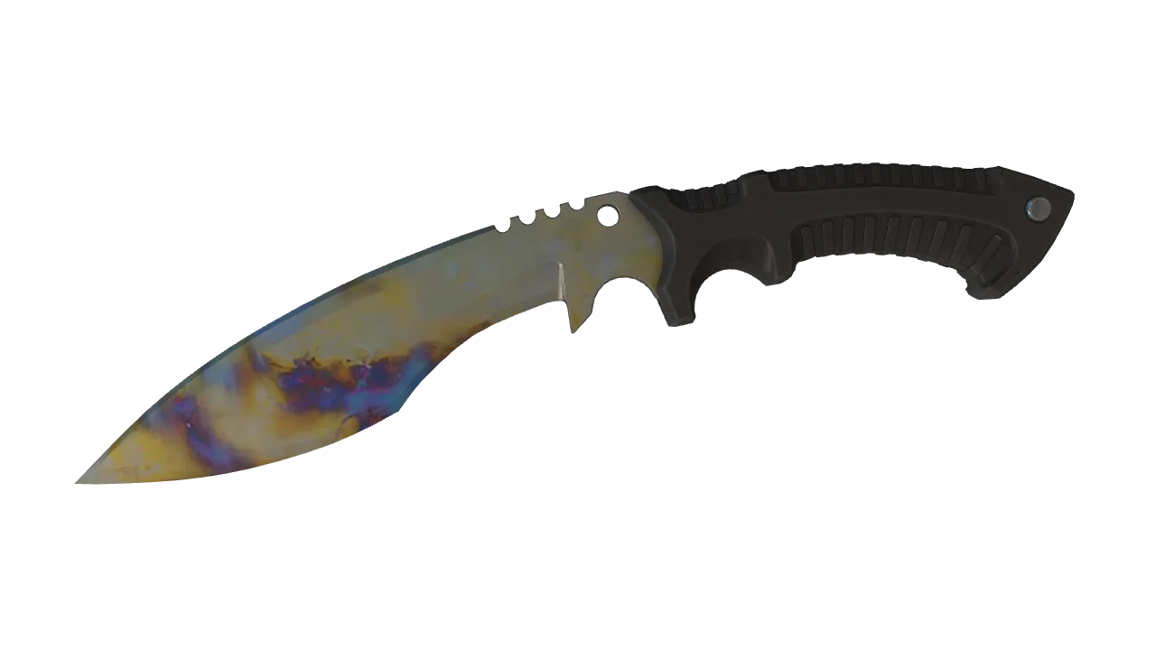 Kukri Knife | Case Hardened seed #609, front