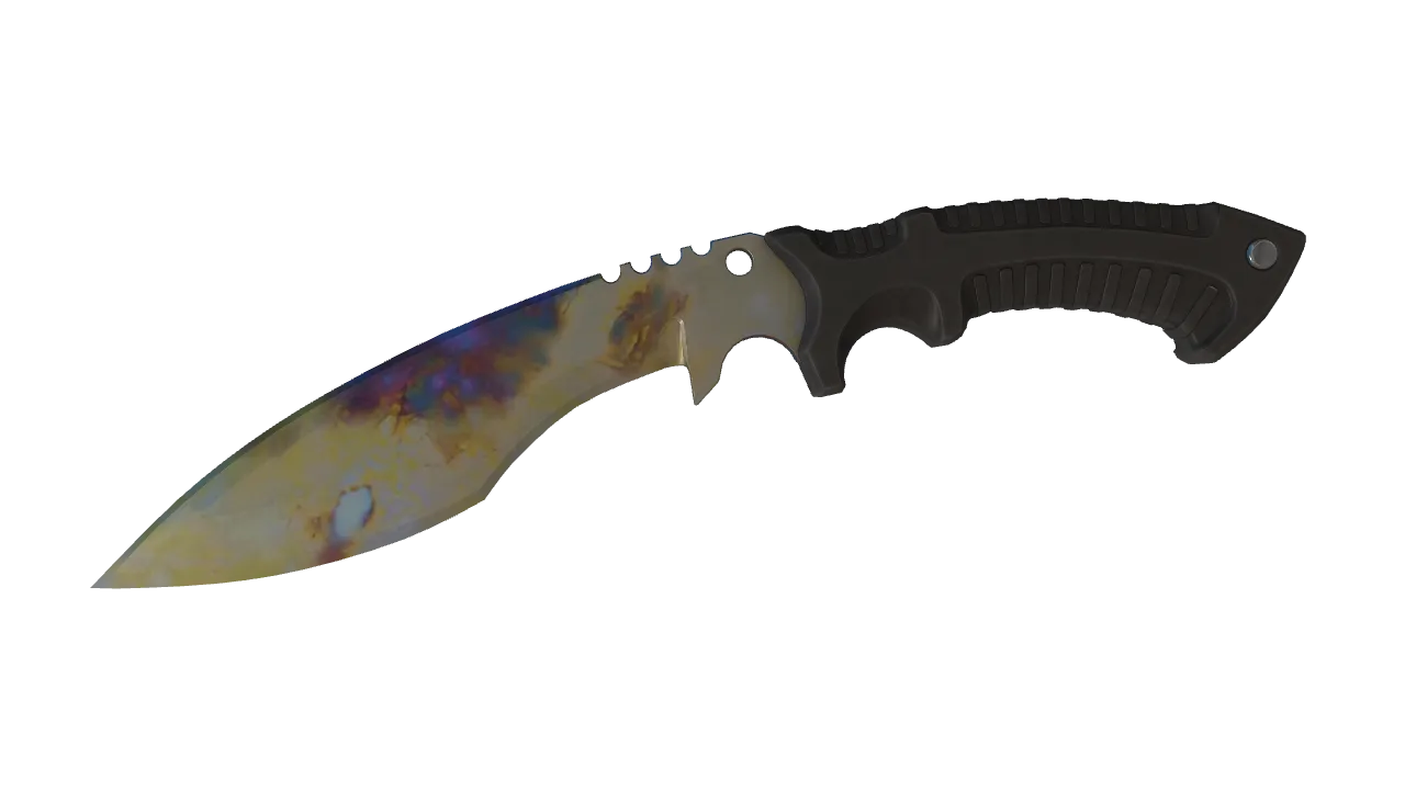 Kukri Knife | Case Hardened seed #616, front