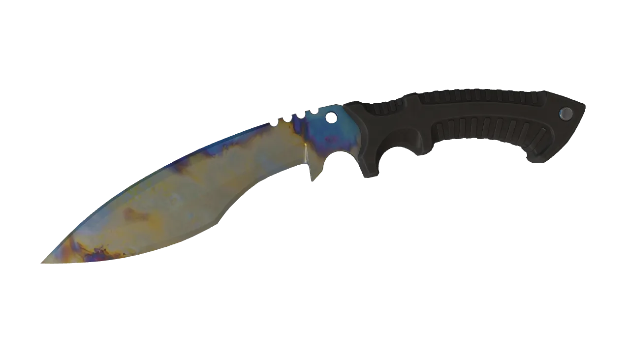 Kukri Knife | Case Hardened seed #618, front