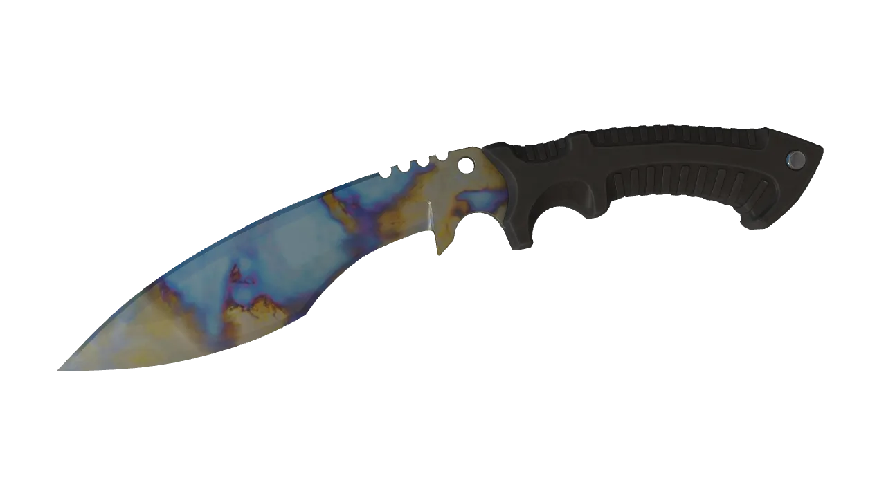 Kukri Knife | Case Hardened seed #631, front