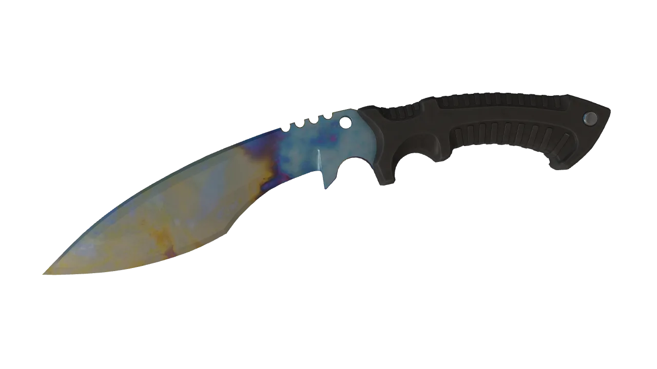 Kukri Knife | Case Hardened seed #633, front