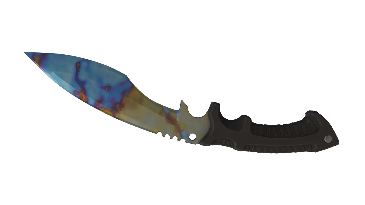 Kukri Knife | Case Hardened seed #637, back