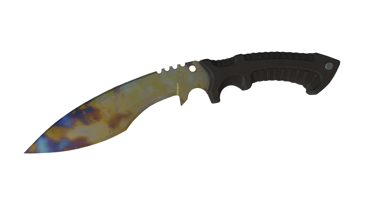 Kukri Knife | Case Hardened seed #637, front