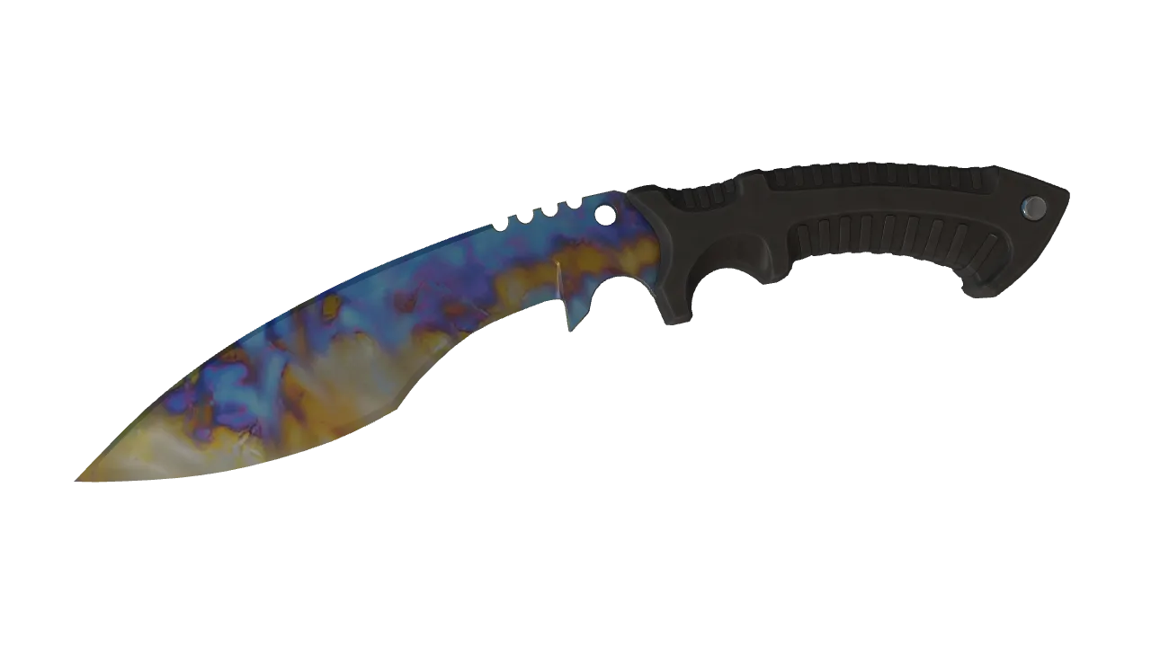 Kukri Knife | Case Hardened seed #643, front