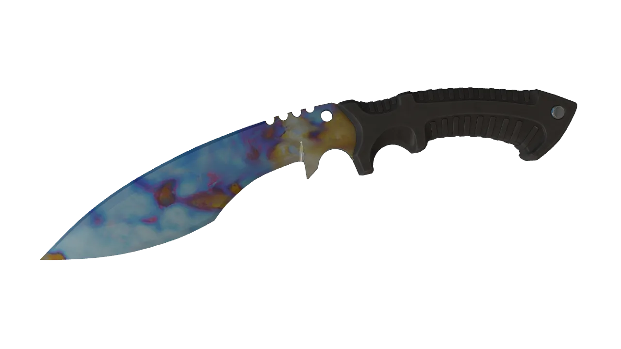 Kukri Knife | Case Hardened seed #694, front