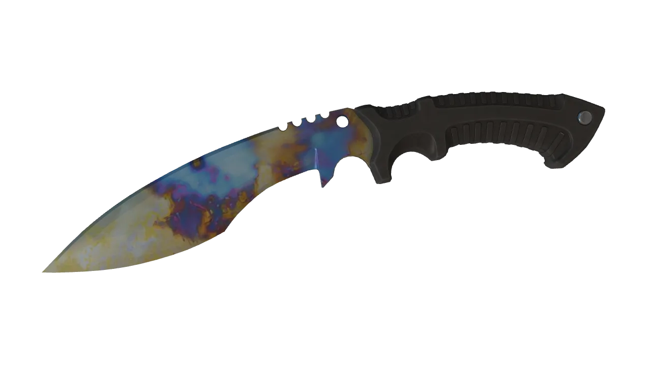 Kukri Knife | Case Hardened seed #697, front