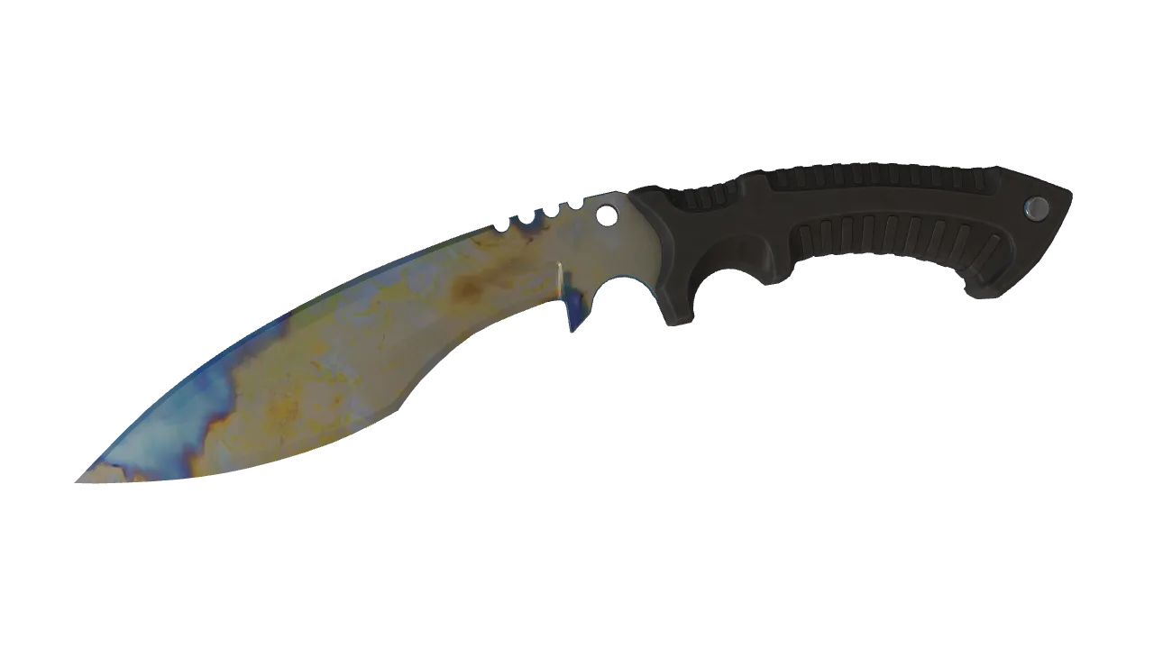 Kukri Knife | Case Hardened seed #698, front