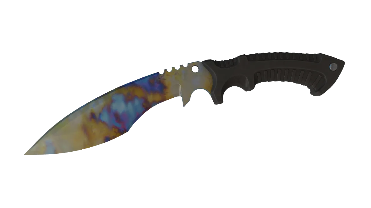 Kukri Knife | Case Hardened seed #700, front