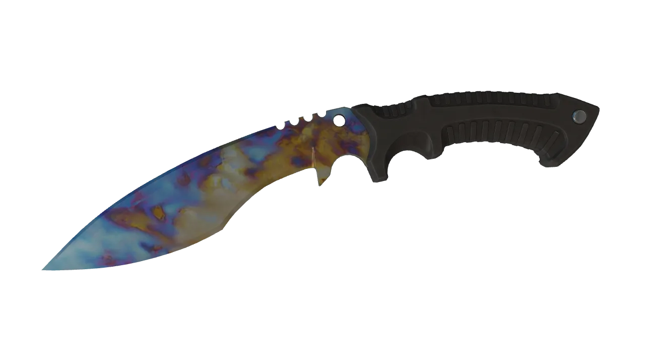 Kukri Knife | Case Hardened seed #711, front