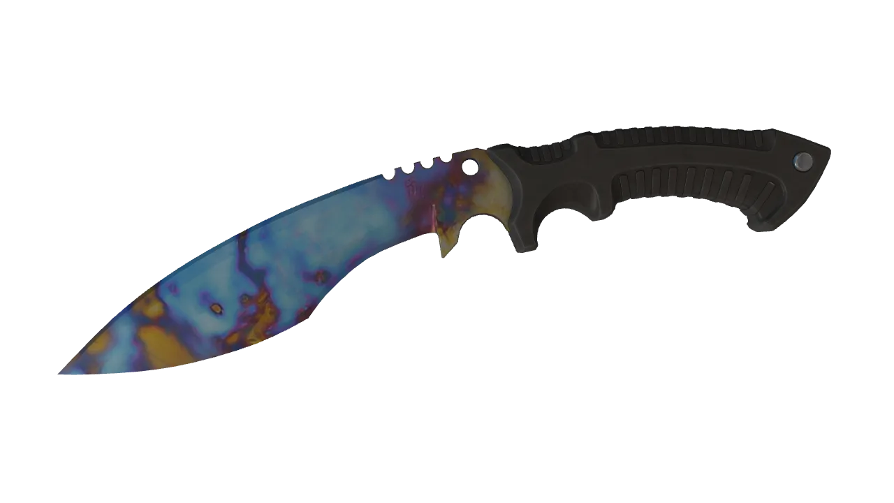 Kukri Knife | Case Hardened seed #717, front