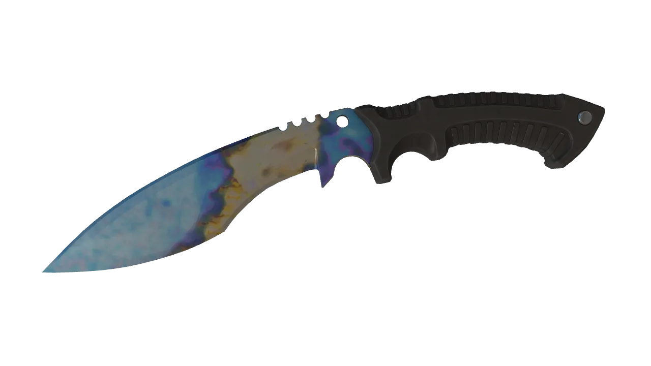 Kukri Knife | Case Hardened seed #73, front