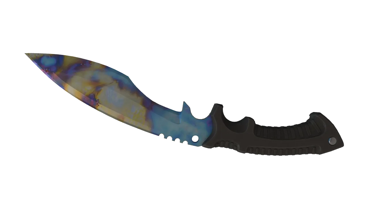 Kukri Knife | Case Hardened seed #741, back
