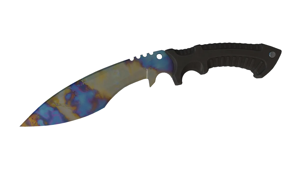 Kukri Knife | Case Hardened seed #741, front