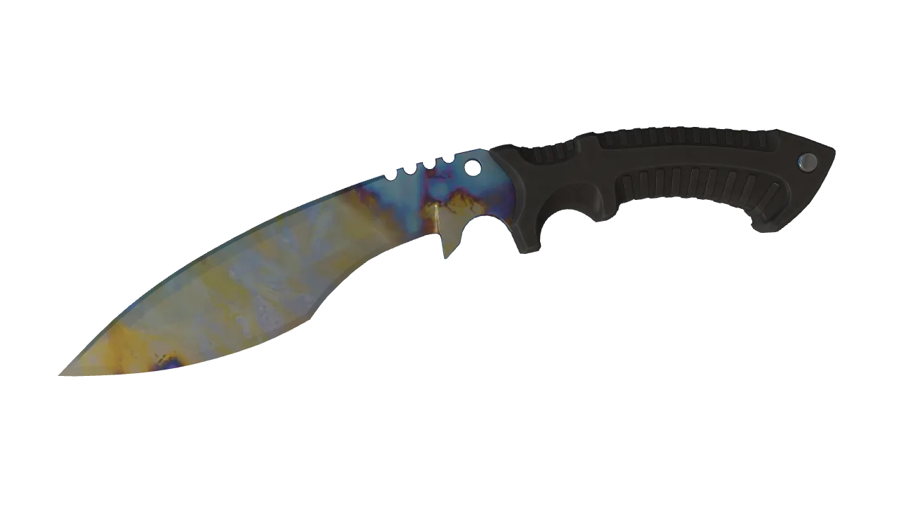 Kukri Knife | Case Hardened seed #780, front