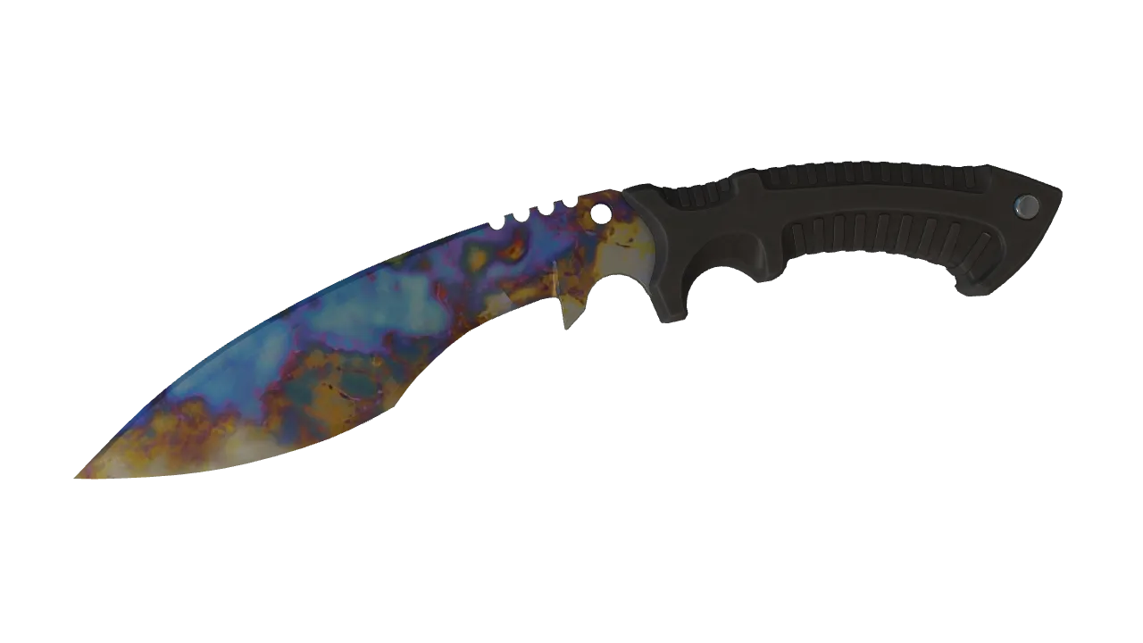 Kukri Knife | Case Hardened seed #800, front