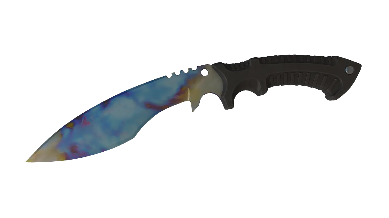Kukri Knife | Case Hardened seed #808, front