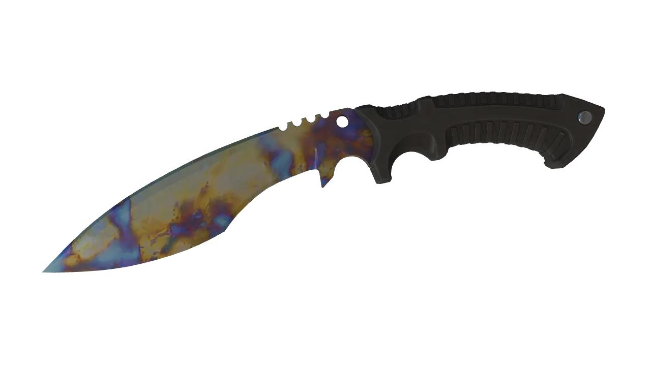 Kukri Knife | Case Hardened seed #820, front