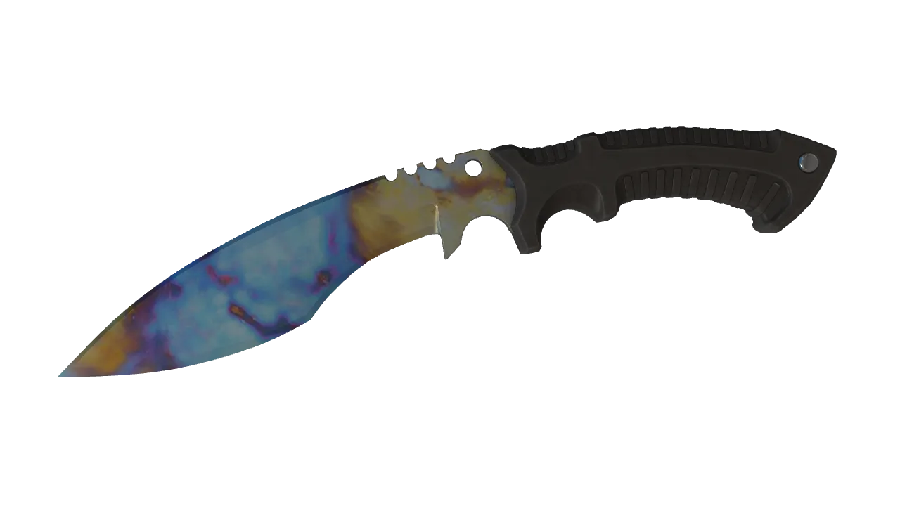 Kukri Knife | Case Hardened seed #826, front