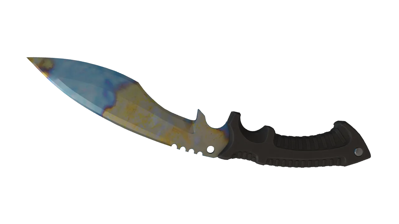 Kukri Knife | Case Hardened seed #828, back