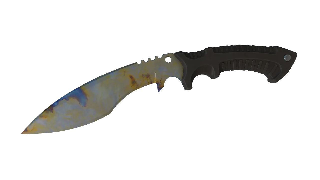 Kukri Knife | Case Hardened seed #828, front
