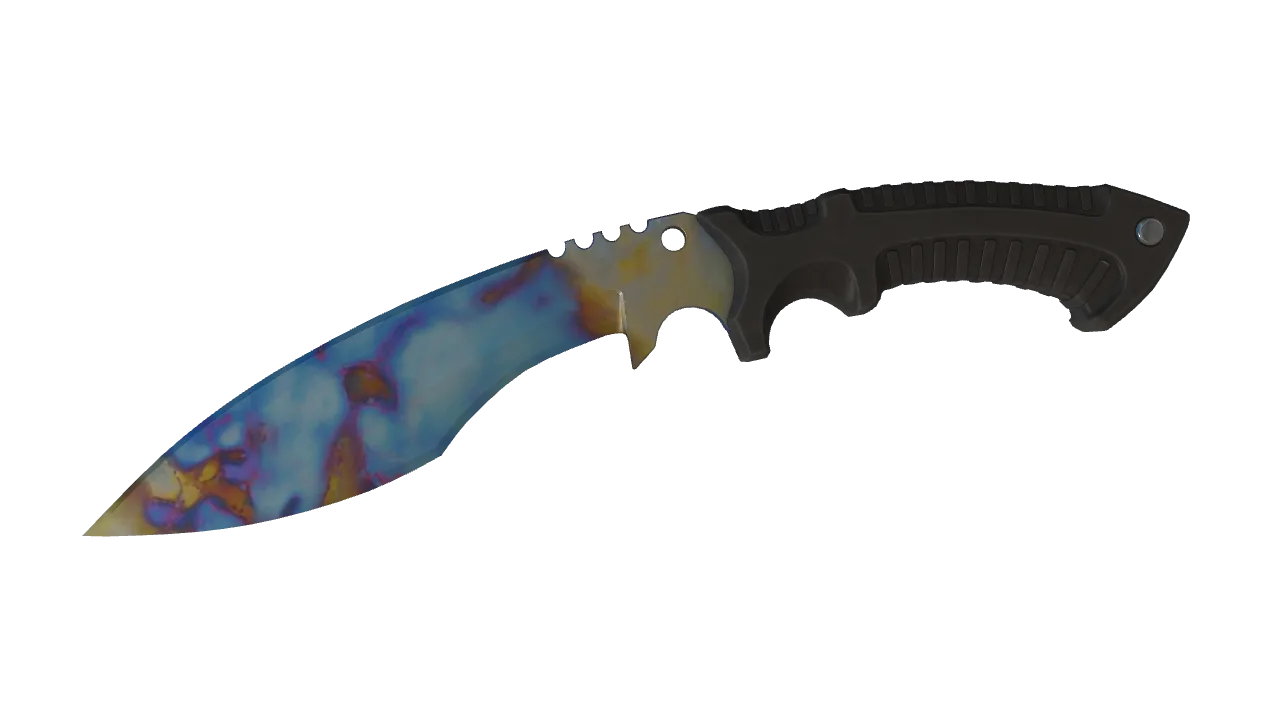 Kukri Knife | Case Hardened seed #841, front