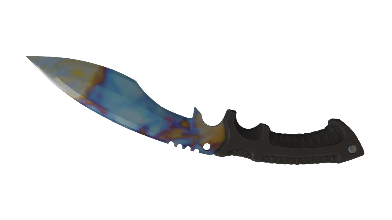 Kukri Knife | Case Hardened seed #846, back