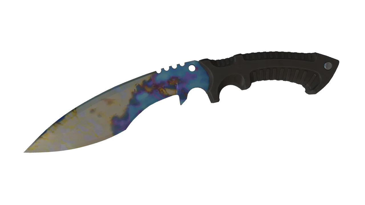 Kukri Knife | Case Hardened seed #849, front