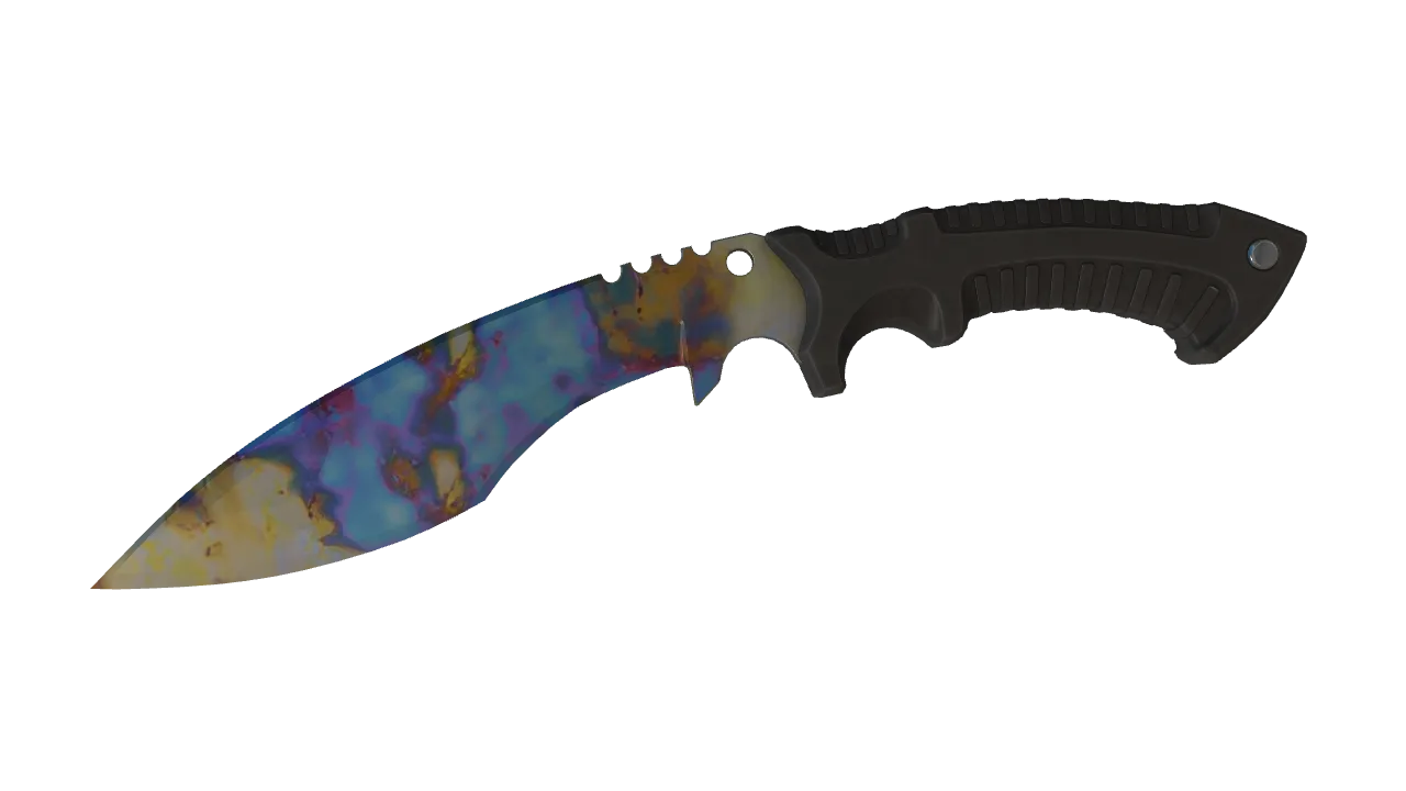 Kukri Knife | Case Hardened seed #85, front