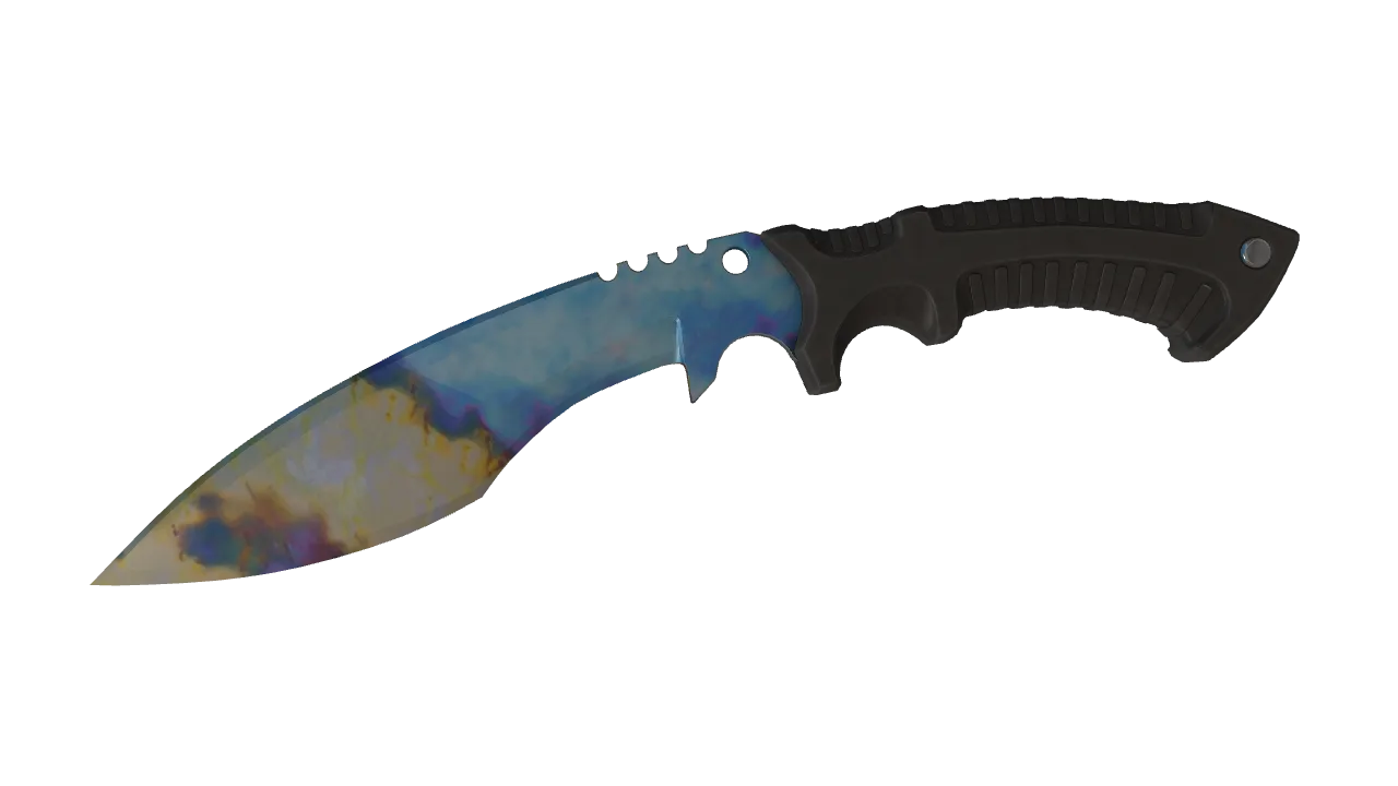 Kukri Knife | Case Hardened seed #858, front