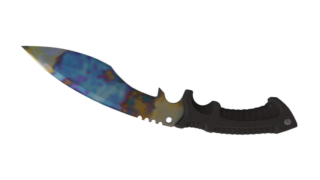 Kukri Knife | Case Hardened seed #860, back