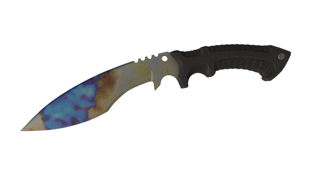 Kukri Knife | Case Hardened seed #860, front