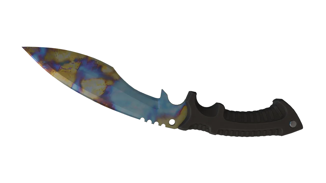 Kukri Knife | Case Hardened seed #866, back