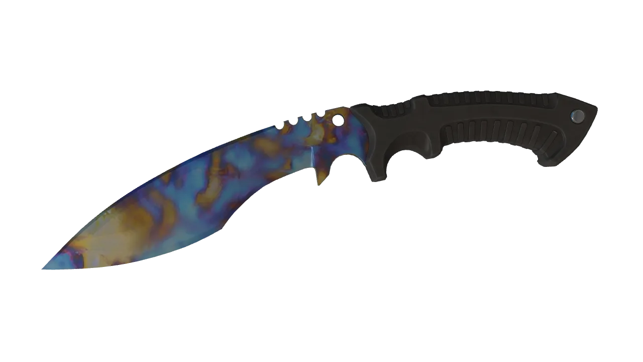 Kukri Knife | Case Hardened seed #875, front