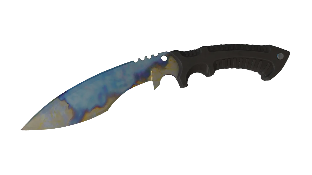 Kukri Knife | Case Hardened seed #881, front
