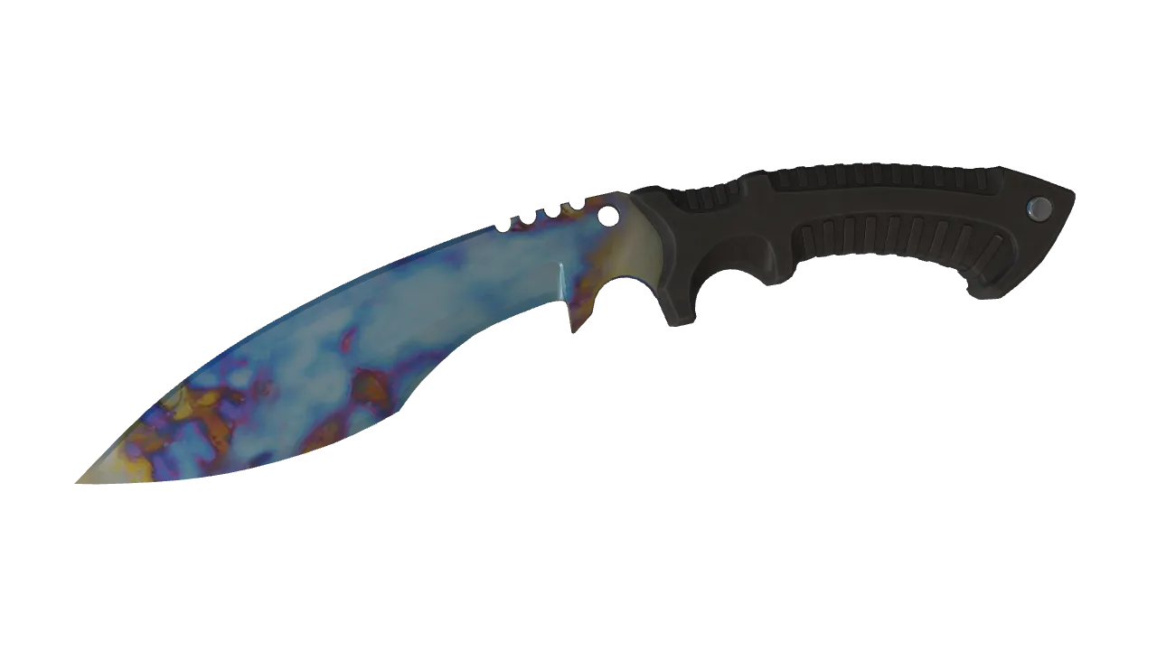 Kukri Knife | Case Hardened seed #885, front
