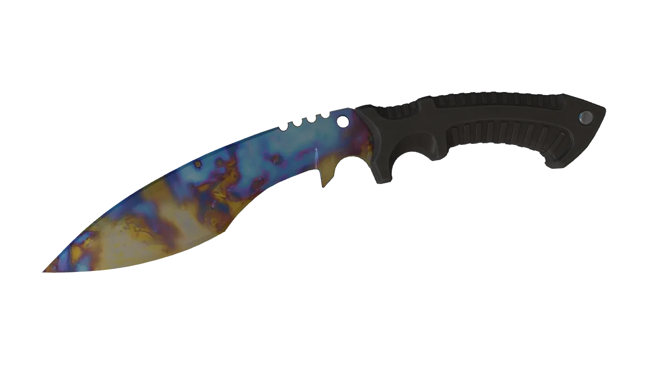 Kukri Knife | Case Hardened seed #907, front