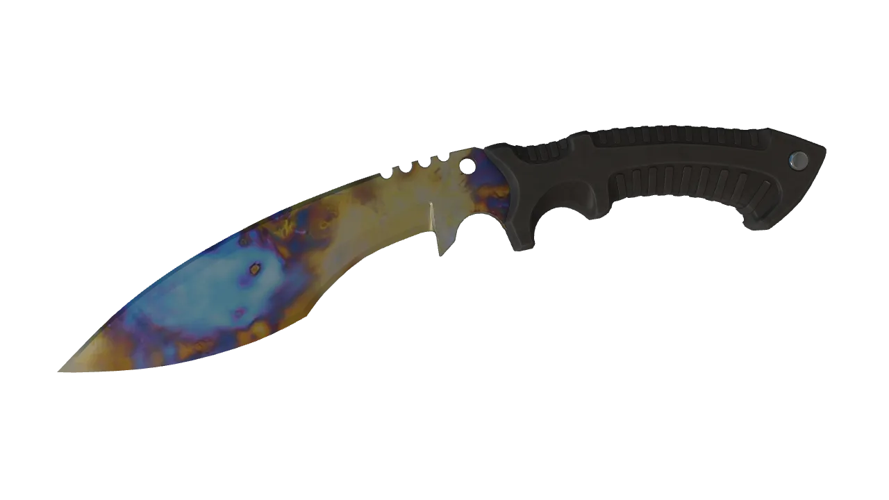 Kukri Knife | Case Hardened seed #914, front