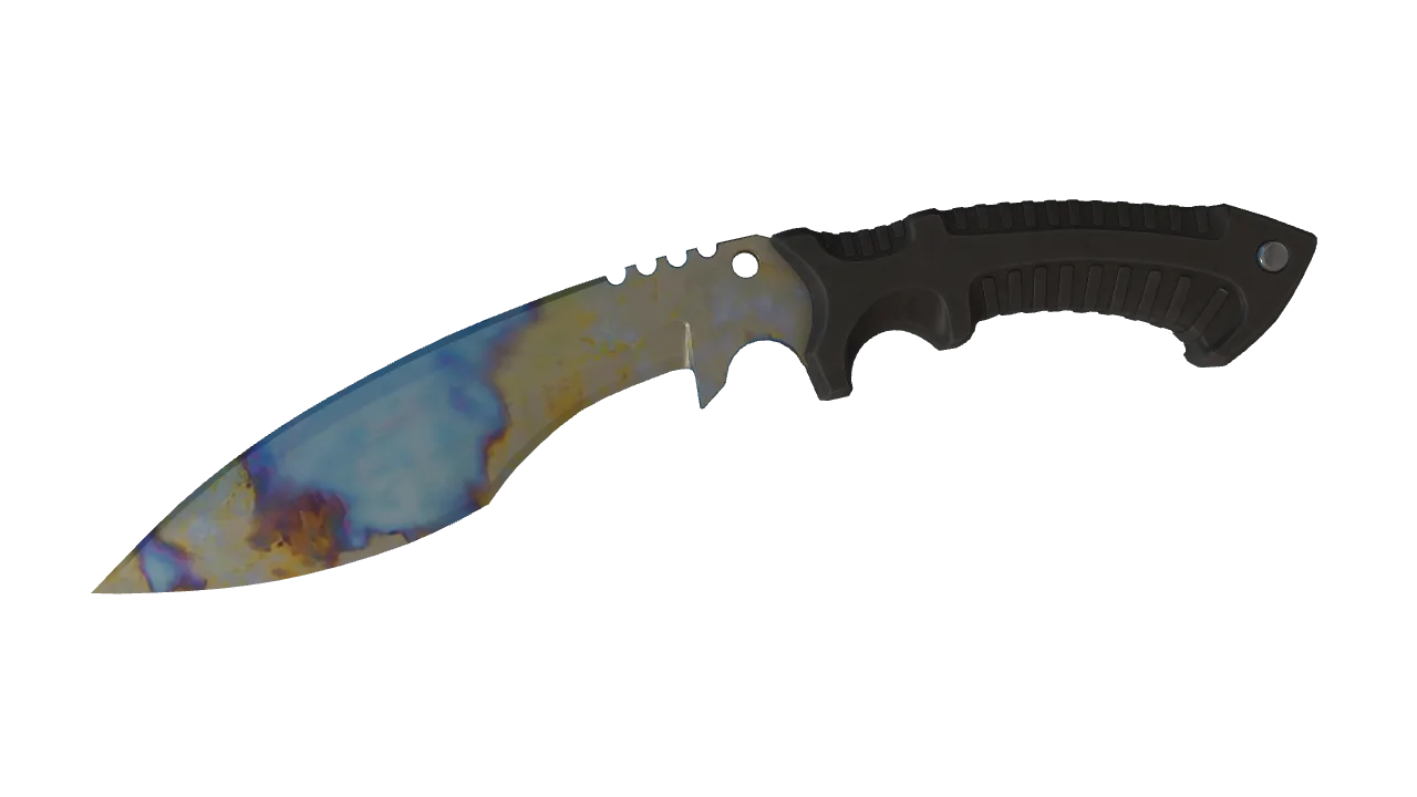 Kukri Knife | Case Hardened seed #916, front