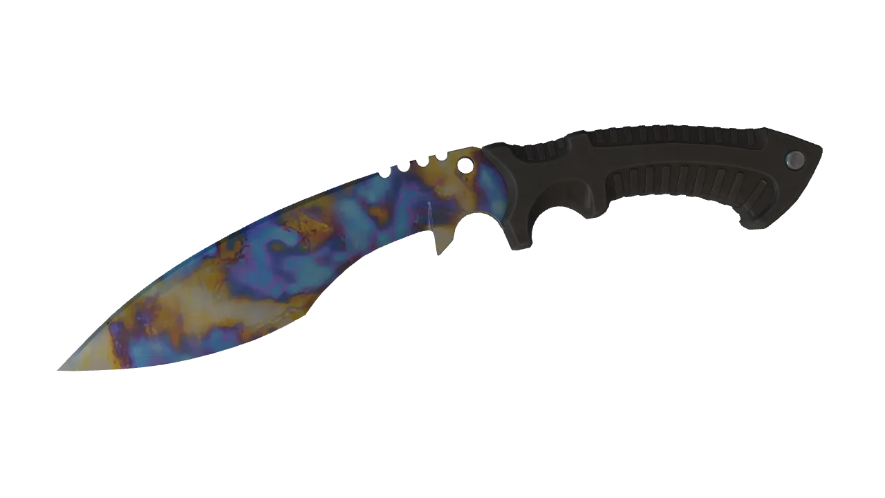 Kukri Knife | Case Hardened seed #918, front