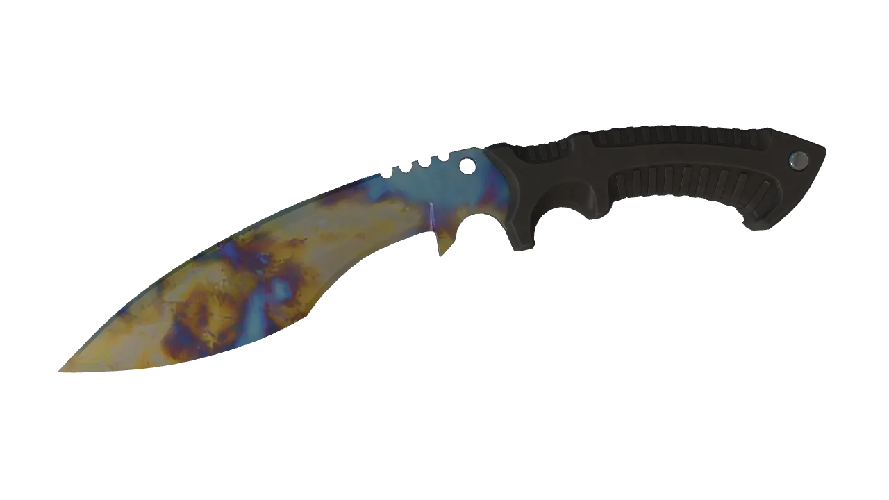 Kukri Knife | Case Hardened seed #927, front