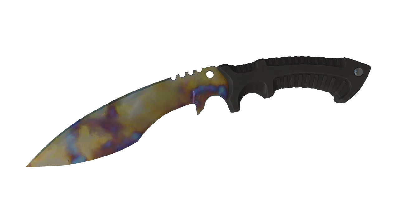 Kukri Knife | Case Hardened seed #935, front