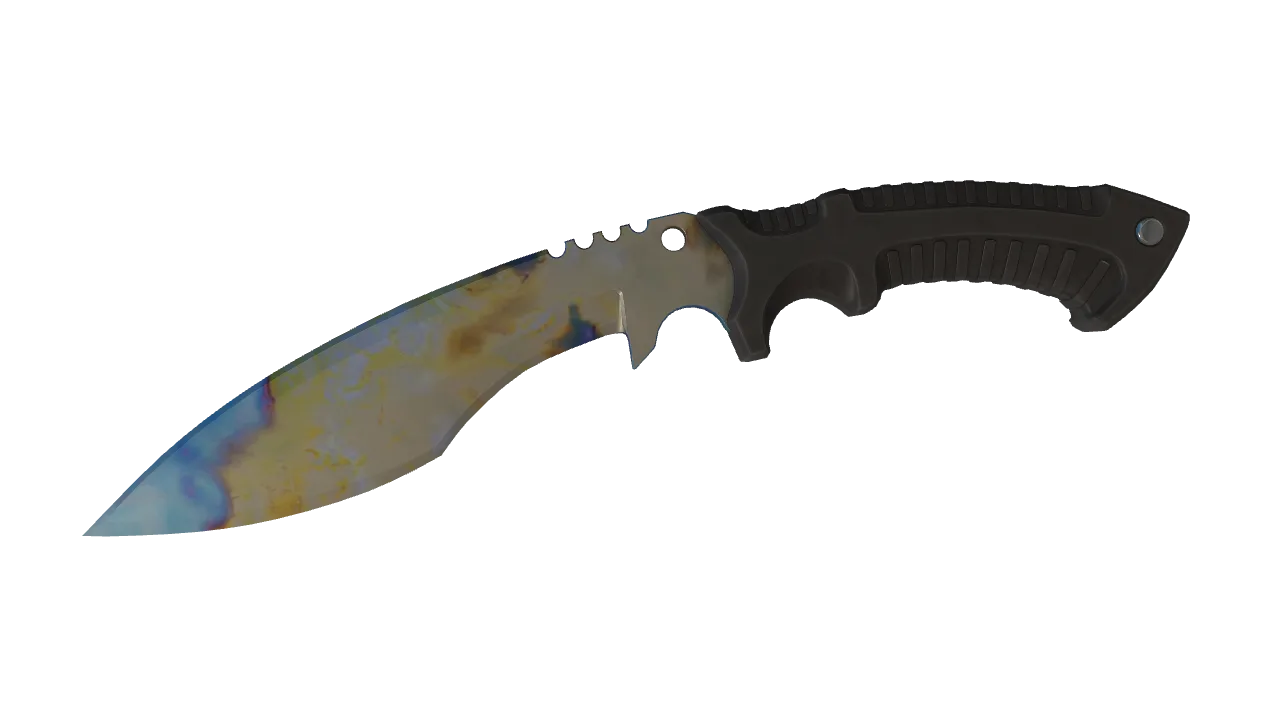 Kukri Knife | Case Hardened seed #955, front