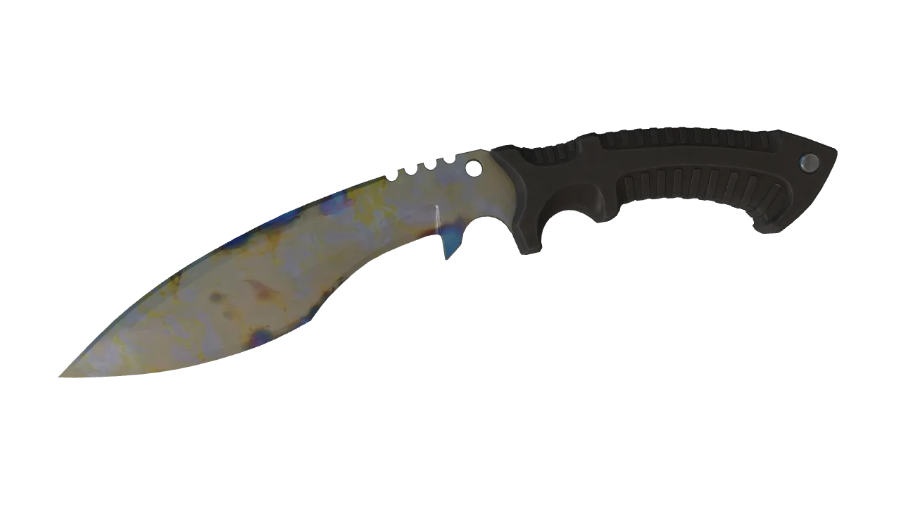 Kukri Knife | Case Hardened seed #961, front