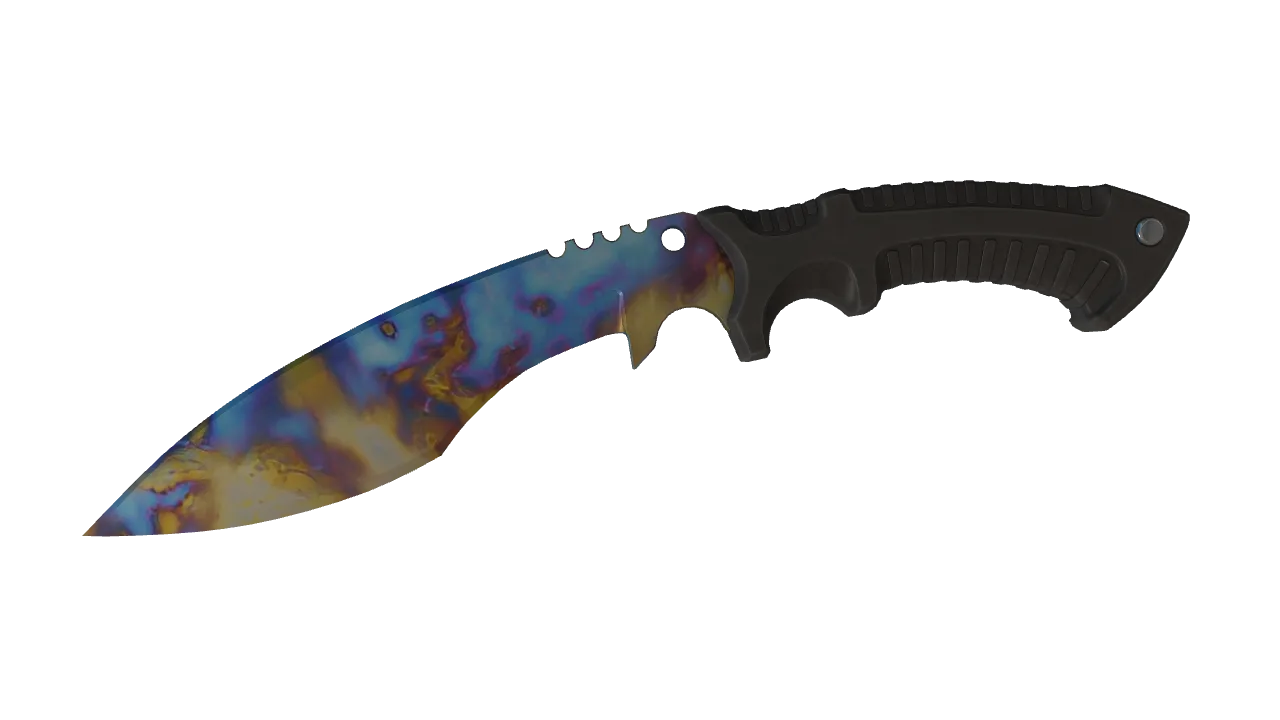 Kukri Knife | Case Hardened seed #98, front
