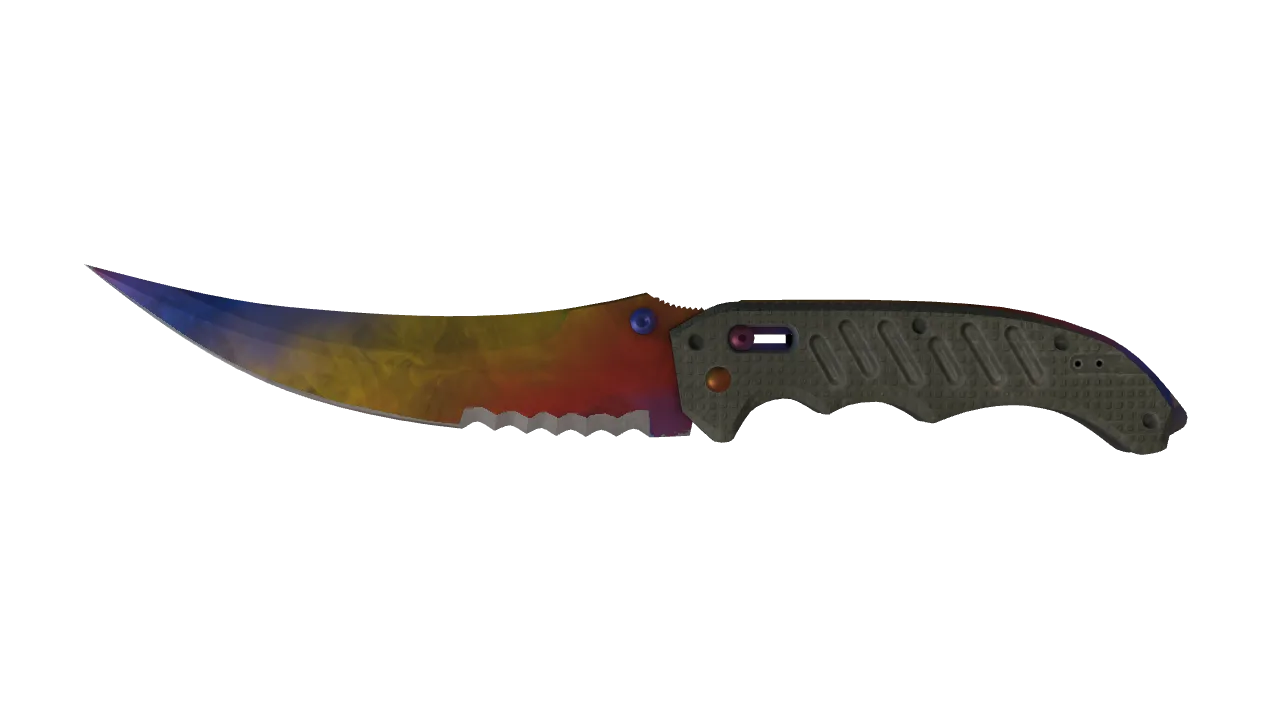 ★ Flip Knife | Marble Fade (Factory New) — Dust II light, front