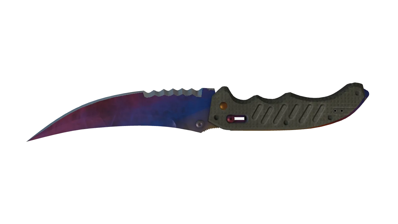Flip Knife | Marble Fade seed #178, back