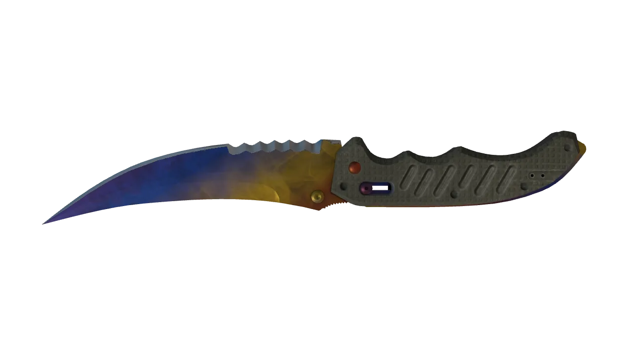 Flip Knife | Marble Fade seed #407, back