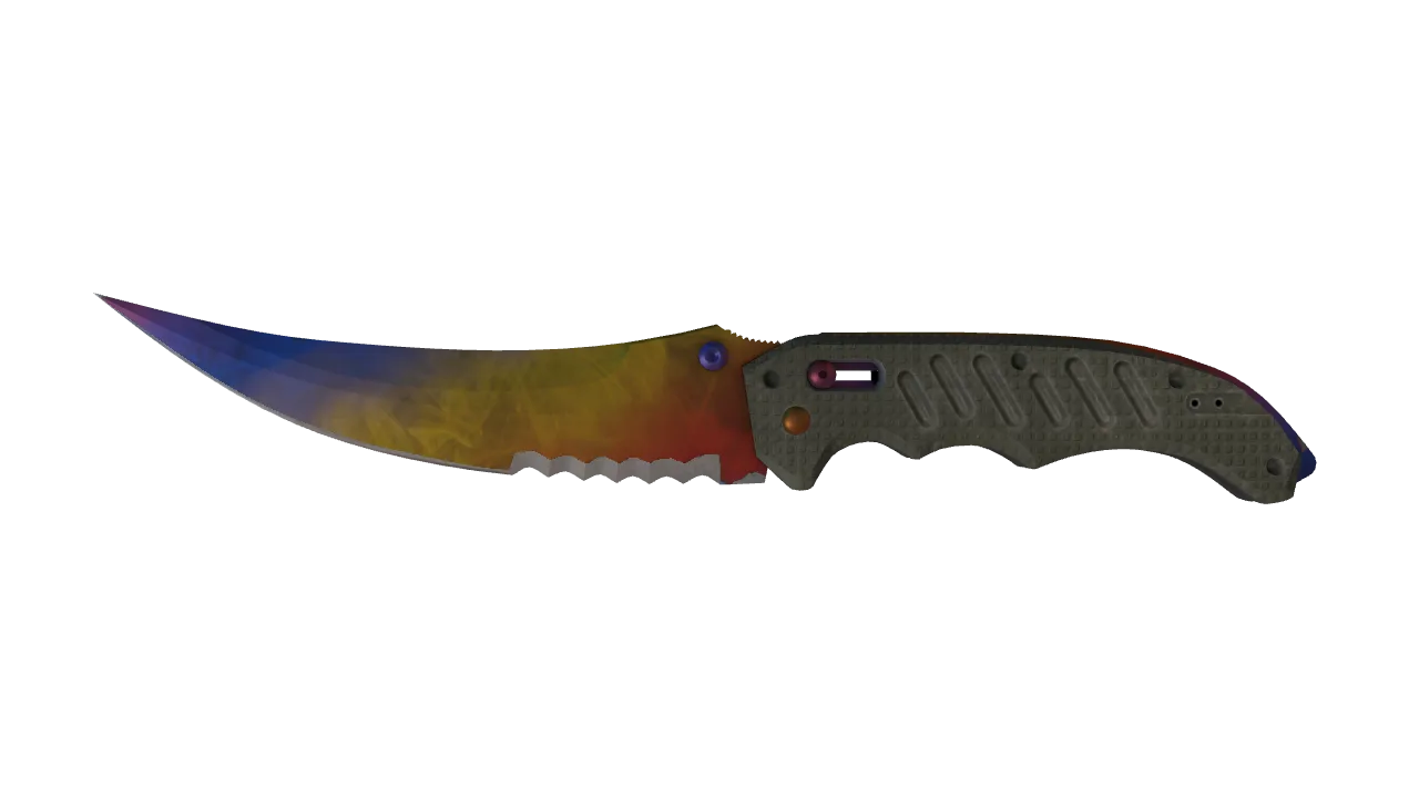 Flip Knife | Marble Fade seed #545, front